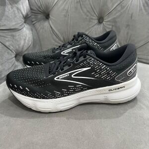 Brooks Glycerin 20 Running Shoes Athletic Sneaker Men 8W Black White 1203691D059